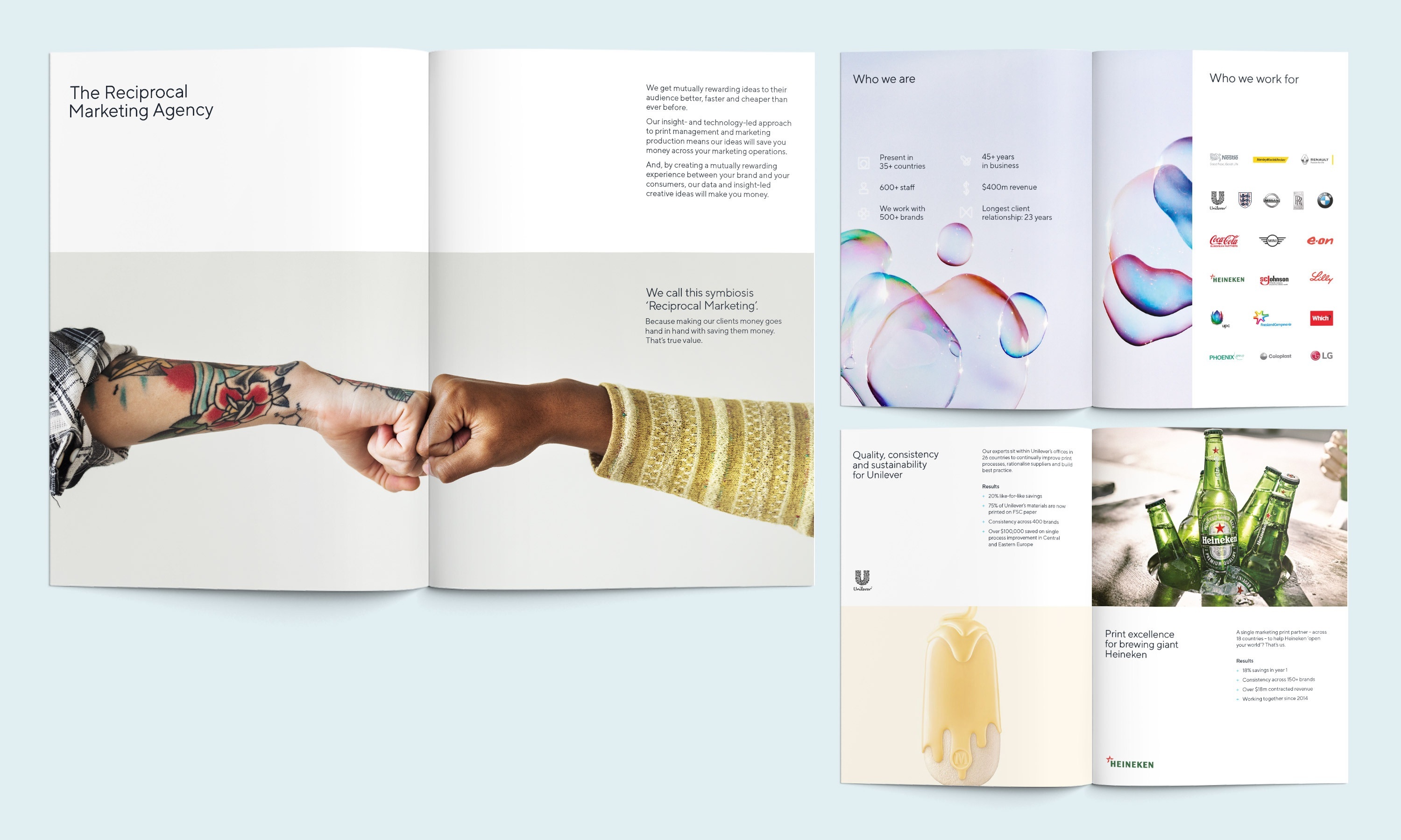 Indicia worldwide brochure design
